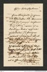 Nachlass Franz Steindachner, Brief von Josef Sturm an Franz Steindachner, Inv.Nr. 526.03, Seite 1